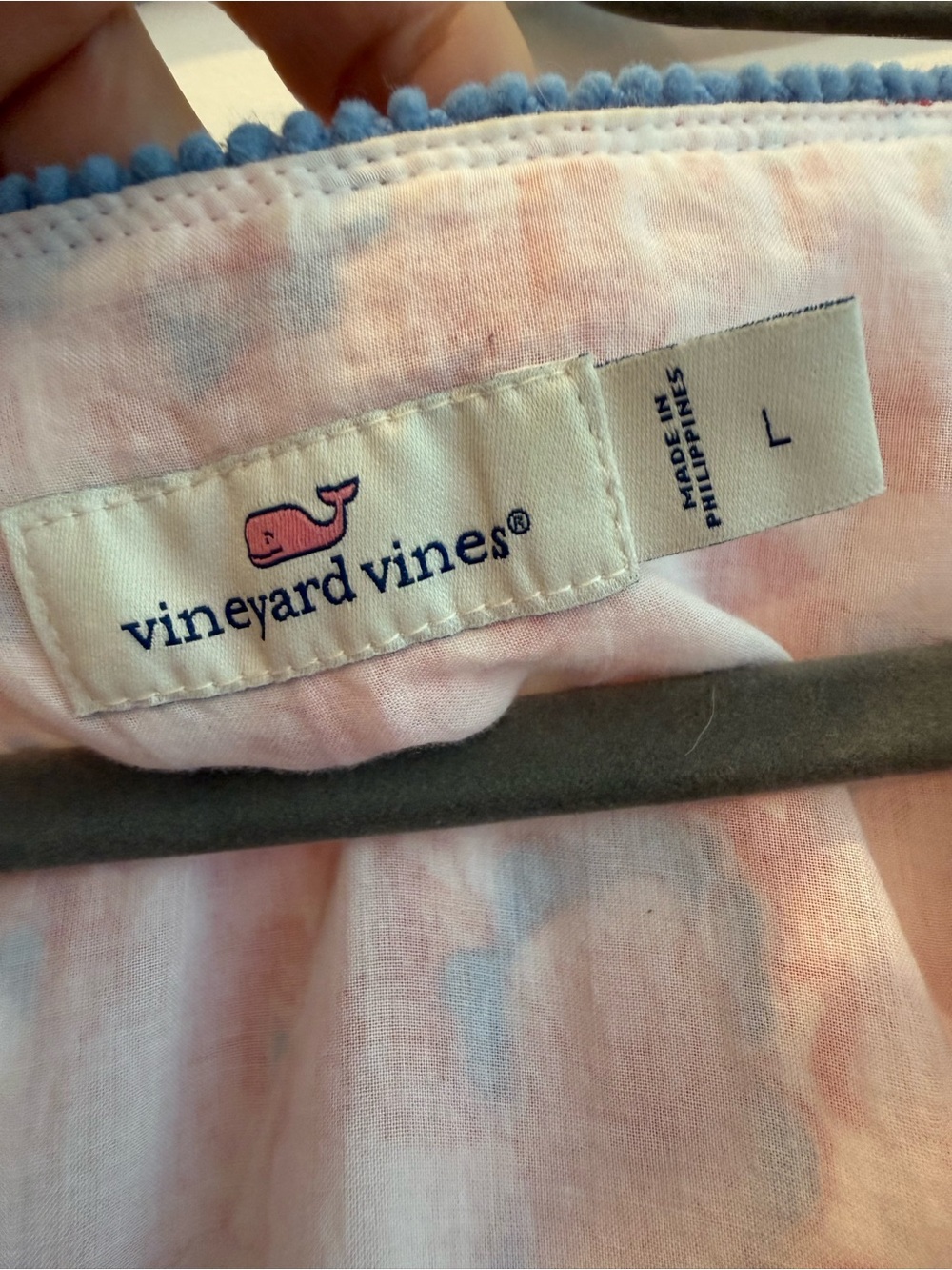 Vineyard Vines Pink & Blue floral Cotton dress with side zip - Picture 3 of 6